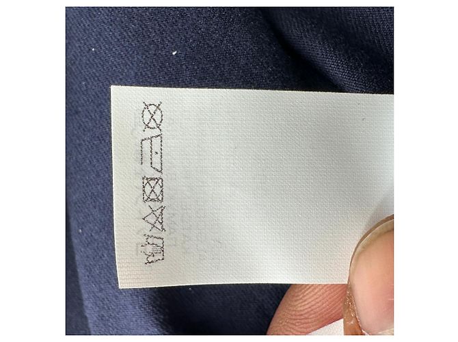 Polo effetto layering Brunello Cucinelli in cotone blu navy - vista 11