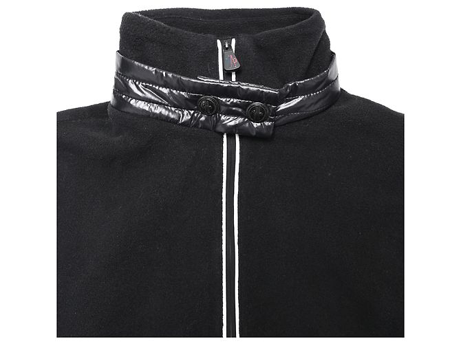 Moncler Half Zip Sweater in Black Polyamide - view 4