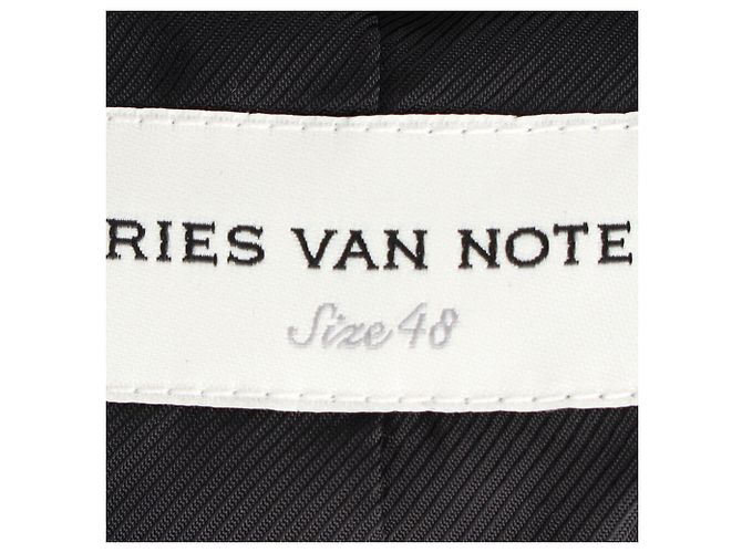 Dries Van Noten einreihiger Blazer aus schwarzer Wolle - Ansicht 4