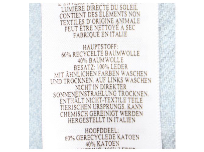 Victoria Beckham skulpturale Denimjacke aus blauer Baumwolle - Ansicht 8