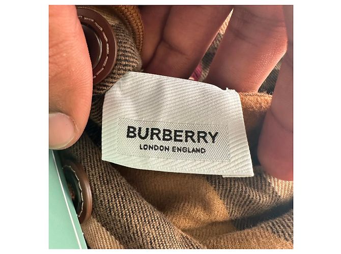 Burberry Samuel Hoodie mit Check-Besatz aus brauner Baumwolle - Ansicht 8