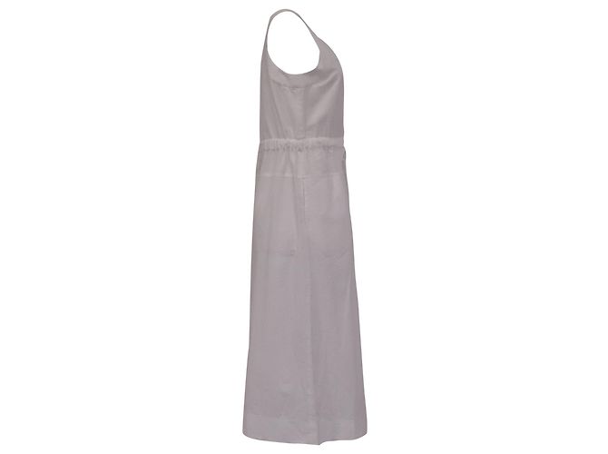 Vestido midi Max Mara Leisure Panfilo en algodón blanco - vista 3