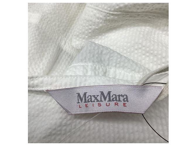 Vestido midi Max Mara Leisure Panfilo en algodón blanco - vista 5
