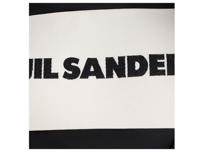 Sovracamicia Jil Sander con colletto camp in lana nera Nero - vista 4
