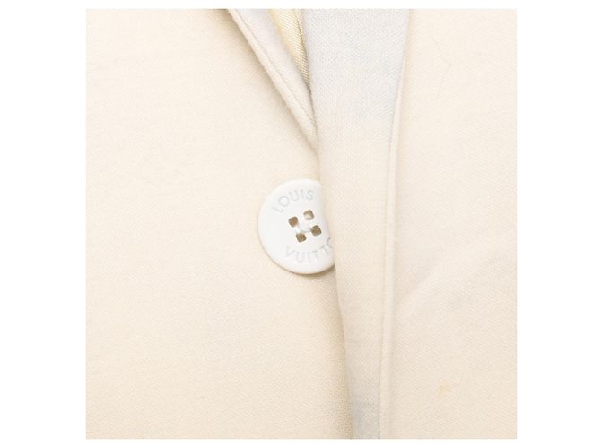 Louis Vuitton Embossed Cloud Blazer in Blue Polyester Light blue - view 17