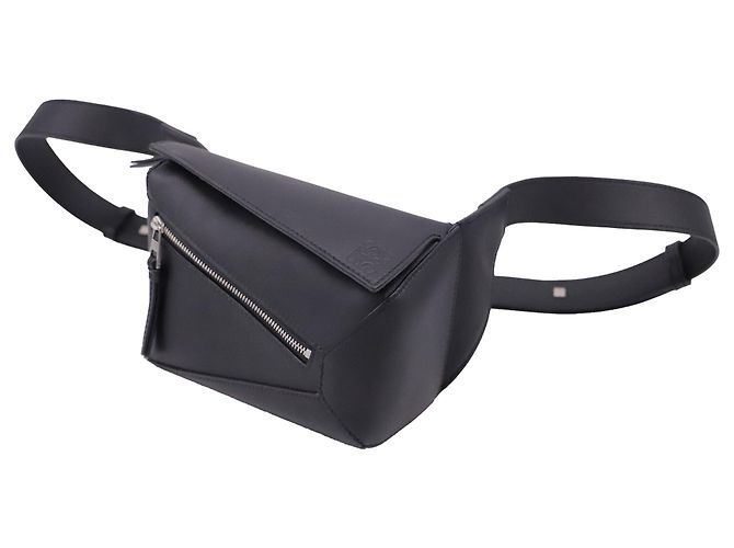 Borsa cintura Loewe Small Puzzle in pelle di vitello nera Nero - vista 2