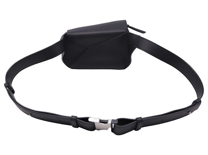 Borsa cintura Loewe Small Puzzle in pelle di vitello nera Nero - vista 4