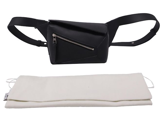 Borsa cintura Loewe Small Puzzle in pelle di vitello nera Nero - vista 6