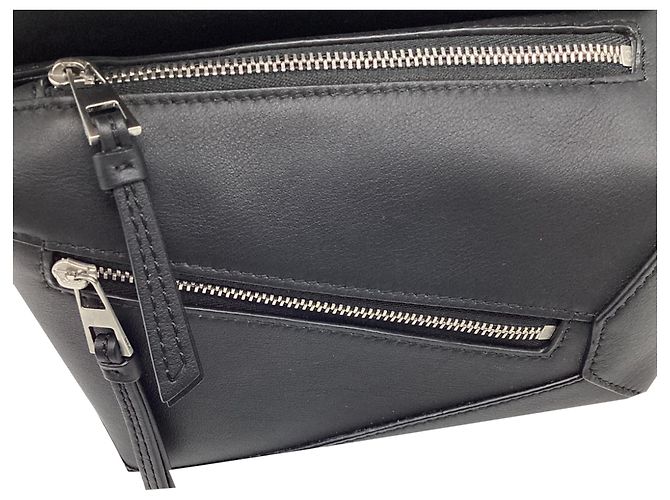 Borsa cintura Loewe Small Puzzle in pelle di vitello nera Nero - vista 8