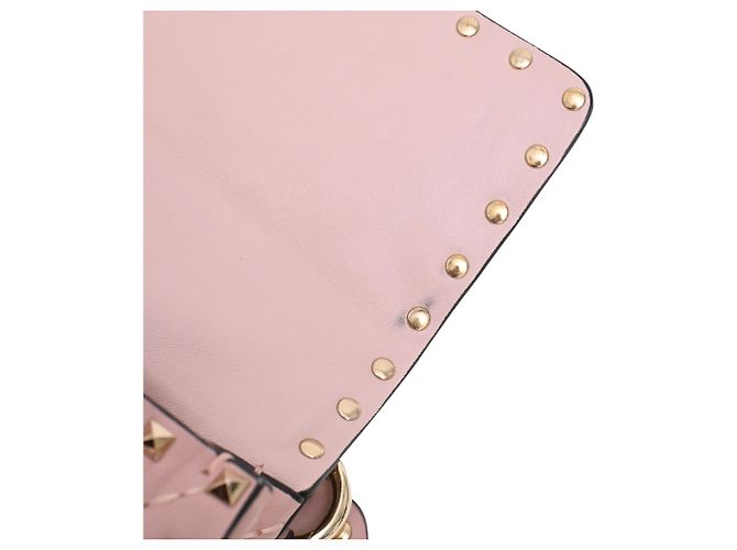 Borsa a tracolla Valentino Garavani Medium Rockstud Spike in pelle rosa - vista 15
