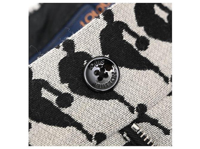 Louis Vuitton x NBA Printed Trousers in Multicolor Wool Multiple colors - view 10