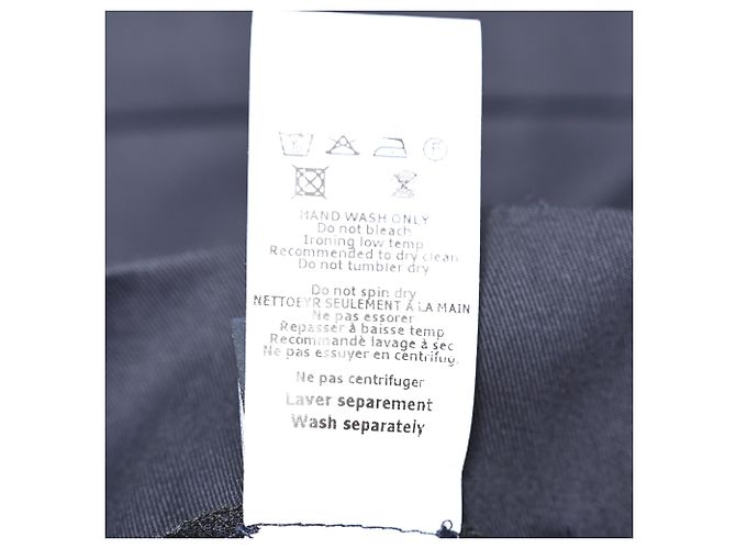 Jupe midi trapèze Jil Sander en coton bleu marine - vue 6