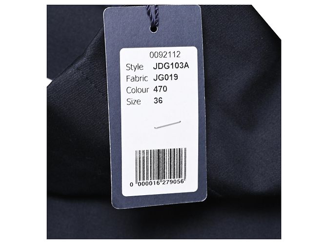 Jupe midi trapèze Jil Sander en coton bleu marine - vue 8