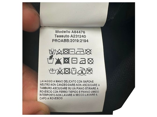 Polo Versace com patch em algodão preto - vista 6