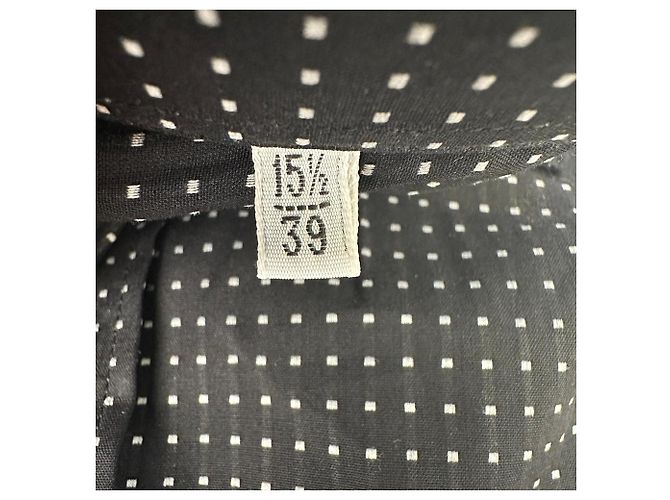 Dolce & Gabbana gepunktetes Hemd aus schwarzer Baumwolle - Ansicht 6