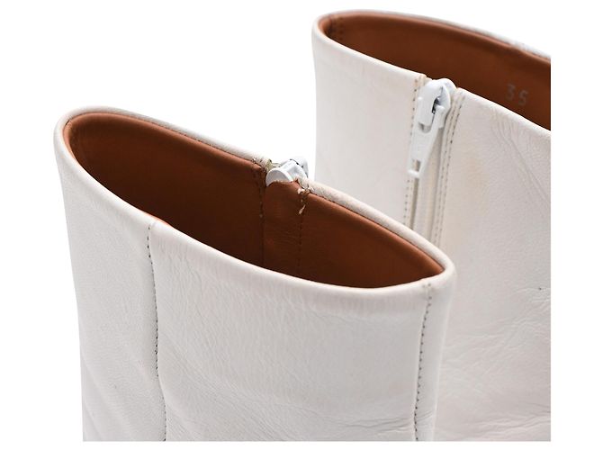 Vêtements Botas Tabi Bullet Heel Vetements en cuero blanco - vista 21