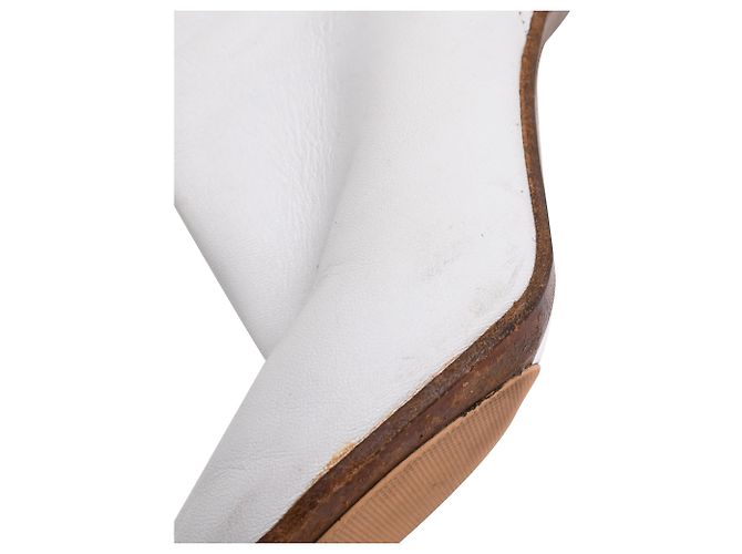 Vêtements Botas Tabi Bullet Heel Vetements en cuero blanco - vista 27