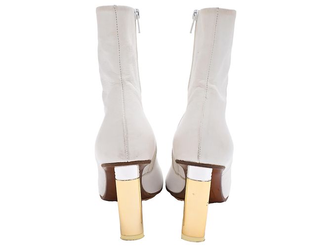 Vêtements Botas Tabi Bullet Heel Vetements en cuero blanco - vista 3