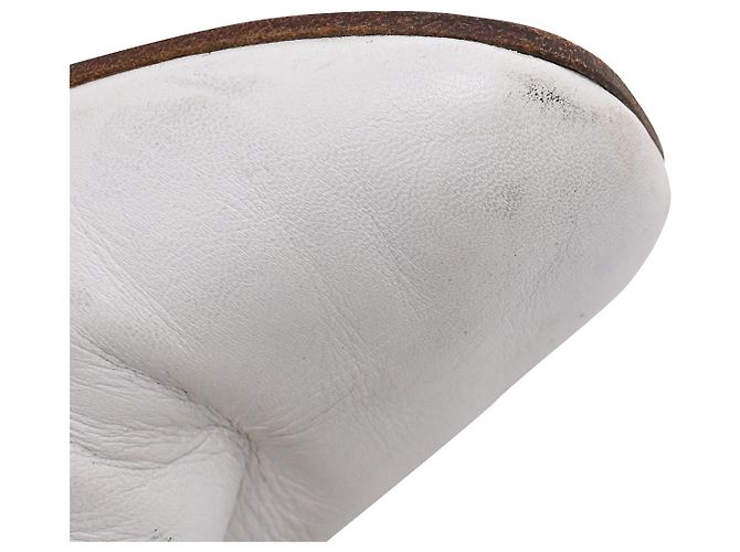 Vêtements Botas Tabi Bullet Heel Vetements en cuero blanco - vista 33