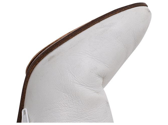 Vêtements Botas Tabi Bullet Heel Vetements en cuero blanco - vista 35