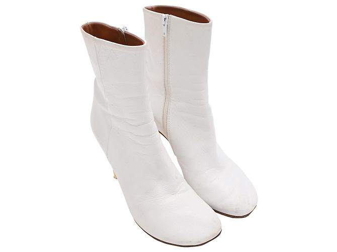 Vêtements Botas Tabi Bullet Heel Vetements en cuero blanco - vista 4