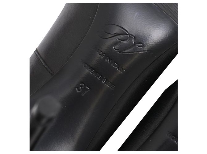 Décolleté Trompette borchiate Roger Vivier in pelle nera Nero - vista 8