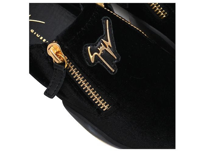 Zapatillas Giuseppe Zanotti Light Jump Gruber en terciopelo negro - vista 12