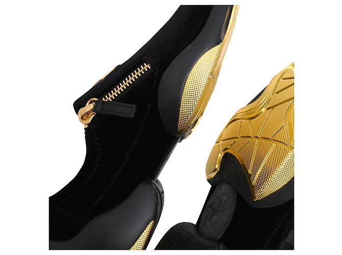 Zapatillas Giuseppe Zanotti Light Jump Gruber en terciopelo negro - vista 15