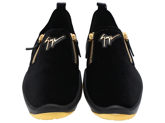Zapatillas Giuseppe Zanotti Light Jump Gruber en terciopelo negro - vista 2