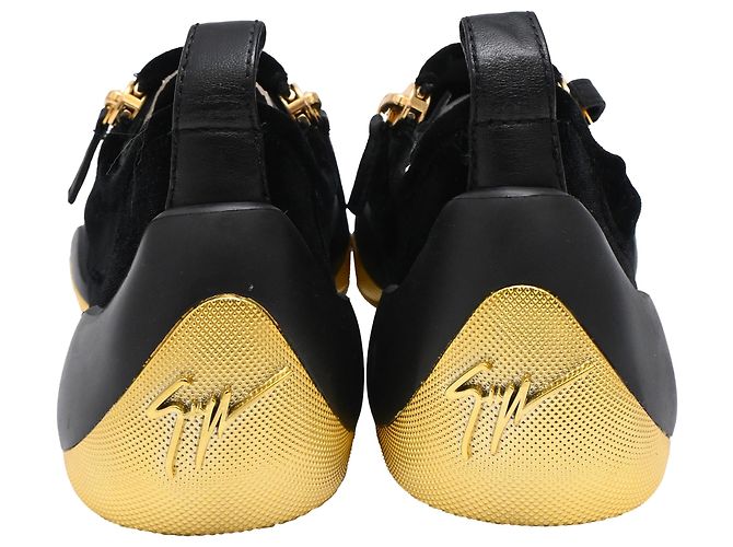 Zapatillas Giuseppe Zanotti Light Jump Gruber en terciopelo negro - vista 3