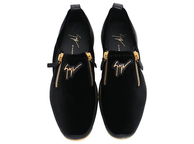 Zapatillas Giuseppe Zanotti Light Jump Gruber en terciopelo negro - vista 5