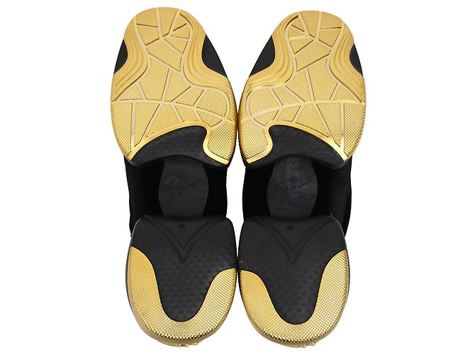 Zapatillas Giuseppe Zanotti Light Jump Gruber en terciopelo negro - vista 6