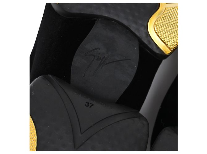 Zapatillas Giuseppe Zanotti Light Jump Gruber en terciopelo negro - vista 9