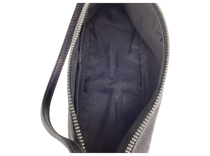 Borsa a tracolla Pochette Fendi Mini Zucchino in tela nera Nero - vista 8