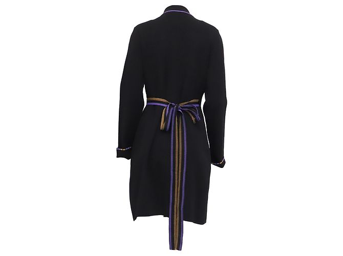 Vestido mini envelope Diane Von Furstenberg em viscose preta Preto - vista 4