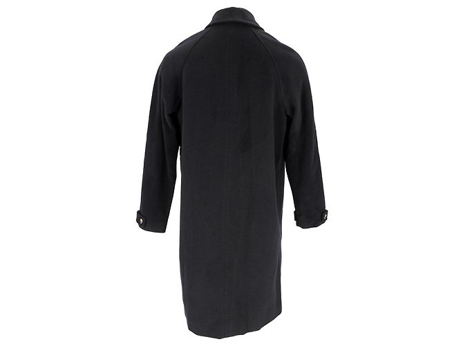 Apc A.P.C. Ethan einreihiger Mantel aus schwarzer Wolle - Ansicht 3