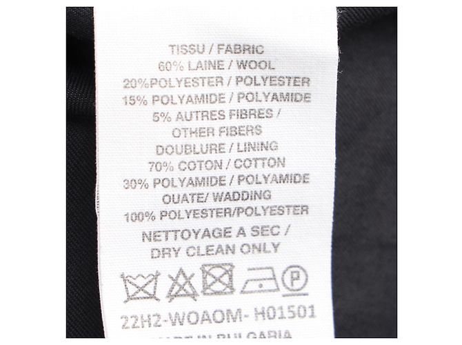 Apc A.P.C. Ethan einreihiger Mantel aus schwarzer Wolle - Ansicht 5