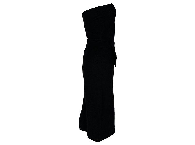 Abito midi monospalla Roland Mouret in poliammide nera Nero - vista 2