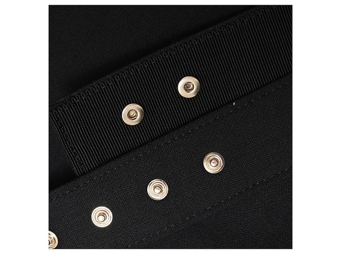 Max Mara Midi-Etuikleid mit langen Ärmeln aus schwarzer Wolle - Ansicht 9