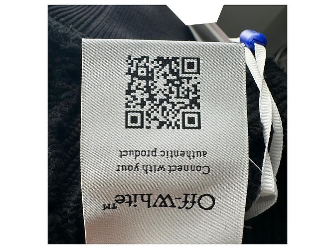 Off White Off-White Hoodie mit Logo-Print aus schwarzer Baumwolle - Ansicht 10