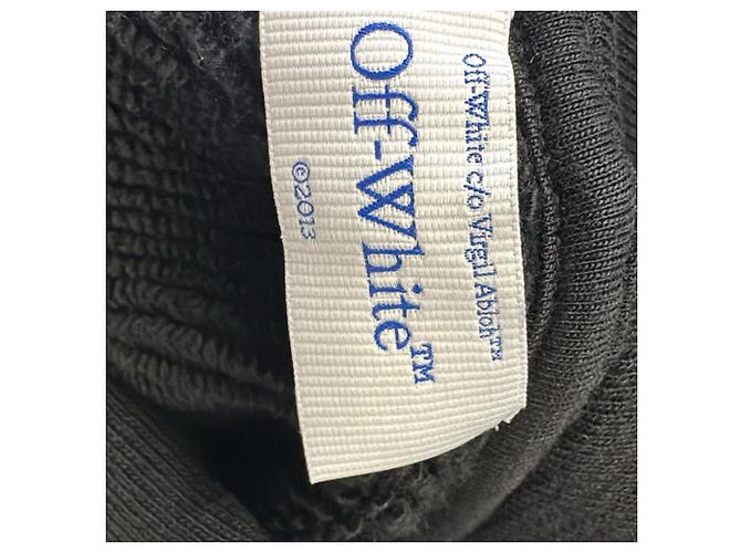 Off White Off-White Hoodie mit Logo-Print aus schwarzer Baumwolle - Ansicht 15