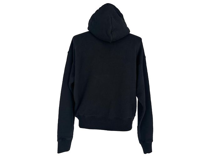 Off White Off-White Hoodie mit Logo-Print aus schwarzer Baumwolle - Ansicht 2