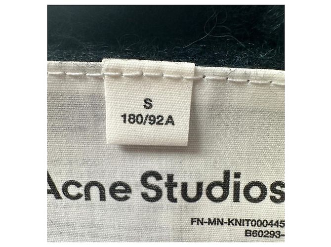 Pull Acne Studios Kiza avec logo brodé en nylon noir - vue 8