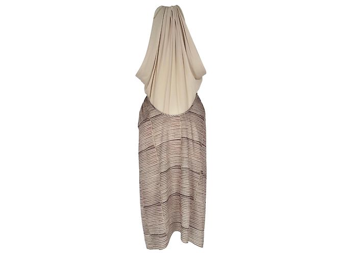 See by Chloé bedrucktes Halterneck-Midikleid aus multicolorigem Polyester Mehrfarben - Ansicht 2