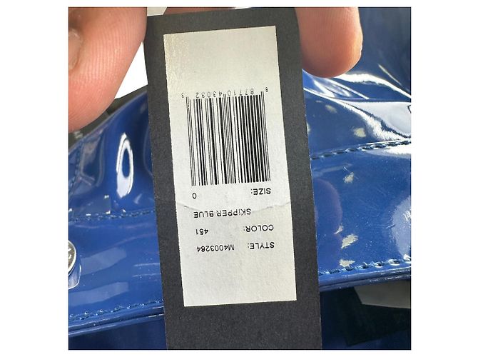 Marc by Marc Jacobs Midi-Bleistiftrock aus blauem Polyurethan - Ansicht 14