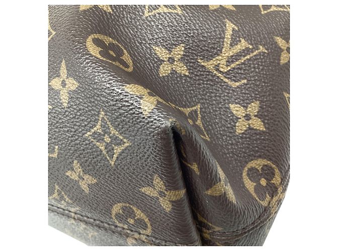 Borsa a tracolla Louis Vuitton Graceful PM in canvas rivestito marrone Rosso - vista 7