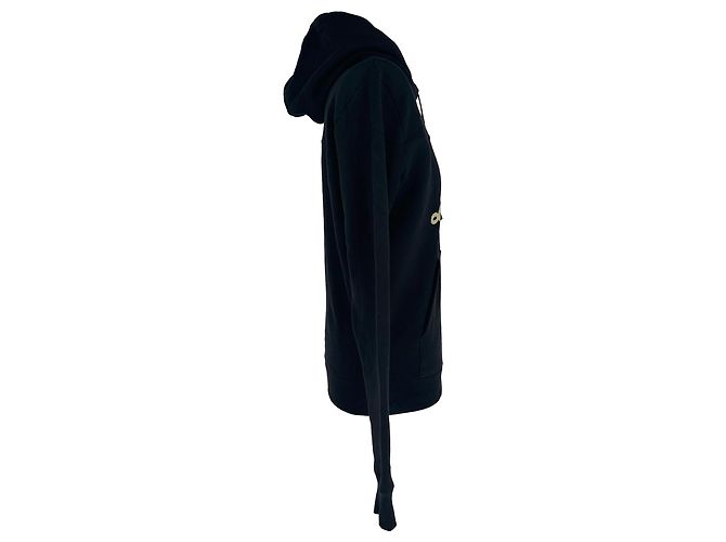 Autre Marque Saint Laurent 50s Hoodie mit Logo-Print aus schwarzer Baumwolle - Ansicht 2