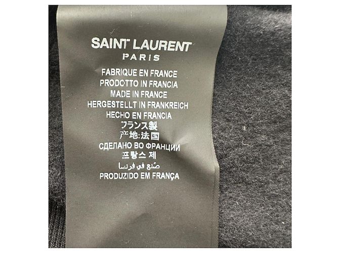 Autre Marque Saint Laurent 50s Hoodie mit Logo-Print aus schwarzer Baumwolle - Ansicht 4