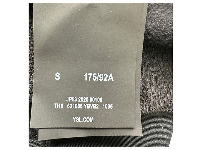 Autre Marque Saint Laurent 50s Hoodie mit Logo-Print aus schwarzer Baumwolle - Ansicht 6