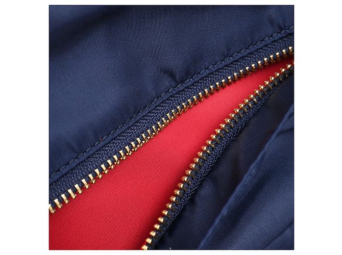 Borsa Tote Eyes Anya Hindmarch in nylon blu navy - vista 12